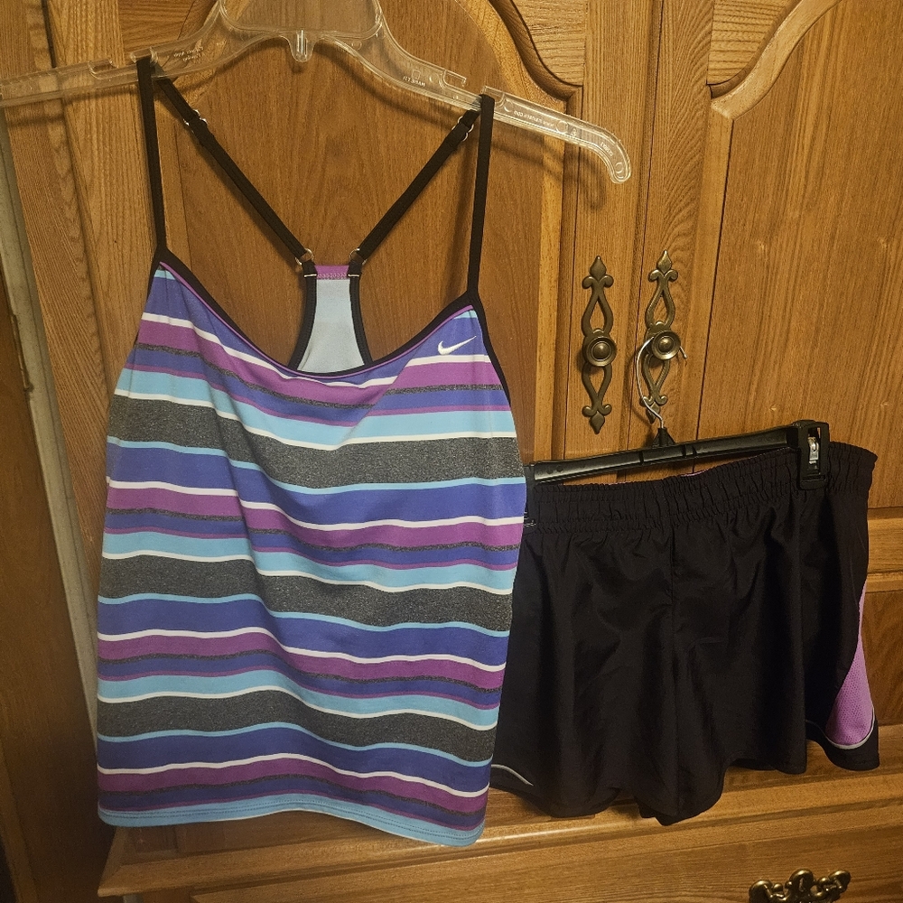 Nike tankini & swim shorts